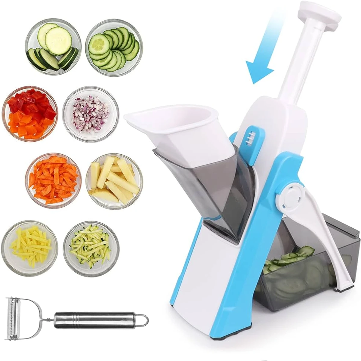 Brava Spring Slicer Vegetable Cutter Multifunctional high quality ABS Vegetable Slicer