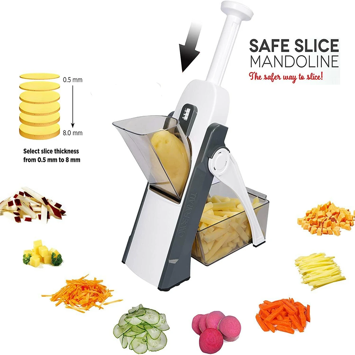 Brava Spring Slicer Vegetable Cutter Multifunctional high quality ABS Vegetable Slicer