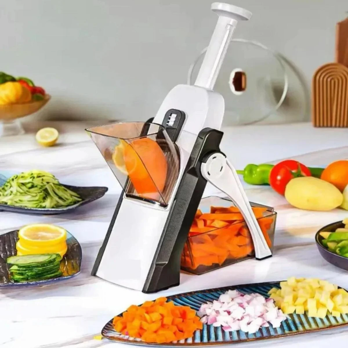 Brava Spring Slicer Vegetable Cutter Multifunctional high quality ABS Vegetable Slicer